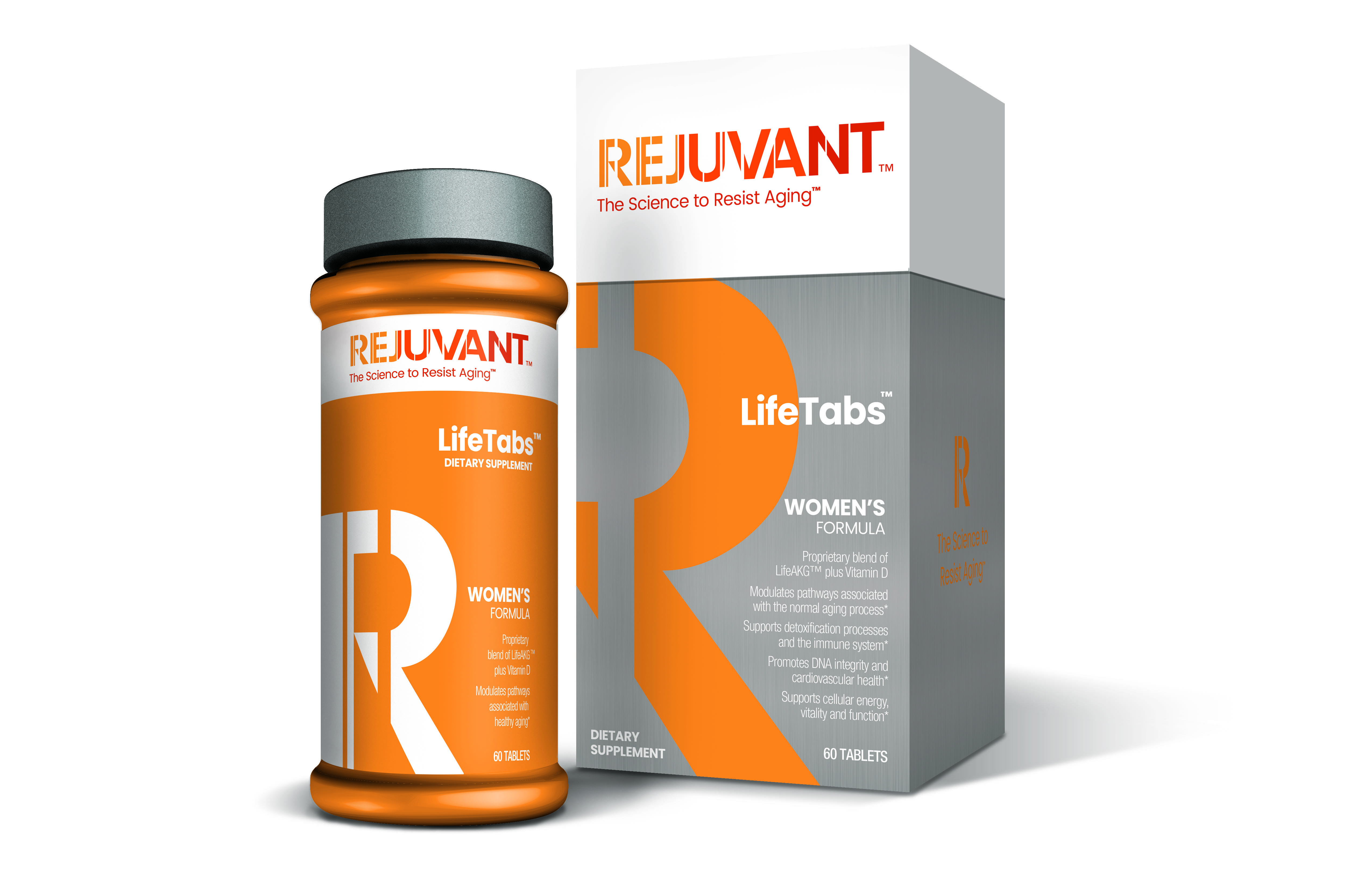 Rejuvant's™ proprietary formula of LifeAKG™ helps resist aging for women.